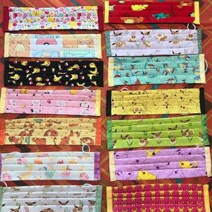 Pokémon face mask Clefairy Squirtle pikachu Eevee